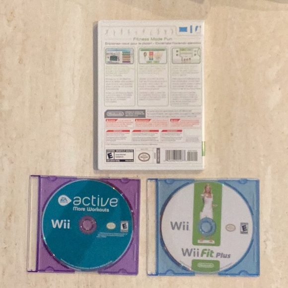 Wii Fit Nintendo Wii Game & Wii Fit Plus Fitness Weight Loss Active Workouts Lot - Picture 2 of 3